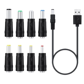 USB Boost от 5 до 12 v, кабел USB-подобрява конвертор с 8 фоно свещи, захранване, зарядни устройства, датчиците модел на WiFi-рутер