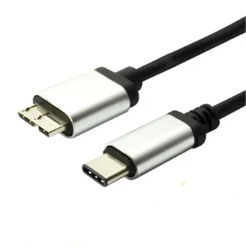USB Type C-Micro B 3.1 Кабел За Мобилен Твърд Диск За Бързо Зареждане на Лаптоп MacBook HDD Бърз Пренос на Данни Смартфон MicroB Тел Кабел