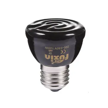 W50W 75W 100W E27 Керамични нагревательная лампа за домашни любимци, с инфрачервен радиация за паяк, кутия за влечуги, електрически крушки с подгряване, топлинна лампа