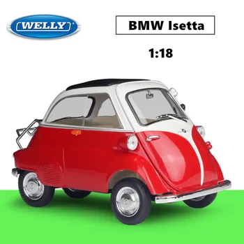 WELLY 1: 18 BMW Egg BMW Isetta Имитация легкосплавной модел кола, бижу колекция от играчки за момчета, подарък за рожден ден