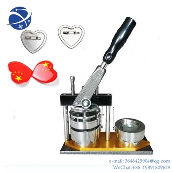 YYHC Heart ръчна машина за производство на икони с бейджем във формата на сърце, форма за бейджа, заготовка за бейджа