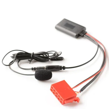 Автомобилен адаптер безжичен микрофон Bluetooth Стерео AUX IN Music за Mercedes W124 W140 W202 W210 R129 BE2210/BE1650