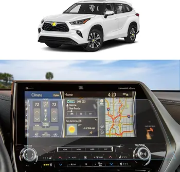 Автомобилна GPS Навигационна Защитно Фолио за Toyota Highlander 2020 2021 2022 12,3-- инчов екран от закалено стъкло, Защитно фолио за екрана