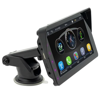 Автомобилна стерео уредба, Съвместима с Carplay Android AUTO със 7-инчов екран 2.4 G/5G WiFi FM Безжичен Преносим авто аудиоприемник