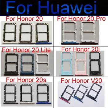 Адаптер за тавата за SIM карта за Huawei Honor 20 20i 20s V20 20Pro 20Lite Micro SD Четец на Притежателя на сим-карта Резервни Части