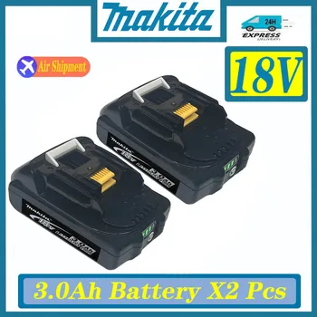 Акумулаторна Батерия За електрически инструменти с led литиево-йонна Батерия 18V Makita 3000mAh 100% Оригинална Подмяна на LXT BL1860B BL1860 BL1850