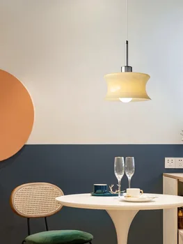 Американски led стъклена окачена лампа BOSSEN за украса на стаите, удобства, прикроватной нощни шкафчета, режийни подвесного лампа ресторанта.