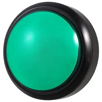Аркадна игра от 80-мм микропереключатель SPDT миг бутон със зелена подсветка