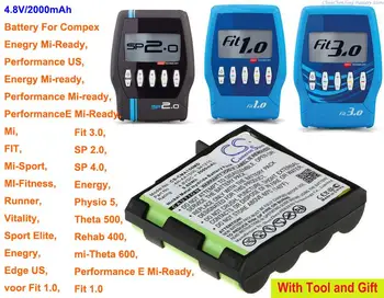 Батерия CS 2000mAh 4H-AA1500, 941210 за Комплекси Mi-Ready, Runner SP 2.0, SP 4.0, Sport Elite, Vitality, voor Fit 1.0