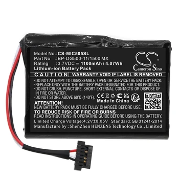 Батерия за видеорегистратора OrangeYu 1100mAh BP-DG500-11/1500 MX за Mio/Магелан cyclo 505 НС, cyclo 500 HC