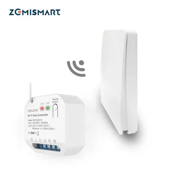Безжичен ключ автоматизация на дома Zemismart без батерия и приемник Работят с Alexa, Google Home Control, управление таймер