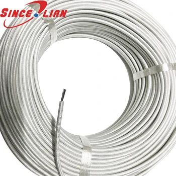 Висока проводник с дължина 5 м, 2,5 кв. пожароустойчиви кабели, устойчиви на бял температури, изолиран проводник в оплетке от силиконов каучук