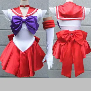 Високо качество, Японски костюм Sailor Moon за cosplay, Лунно рокля за възрастни, необичаен кралят костюм за Хелоуин, необичайно секси рокля за карнавала