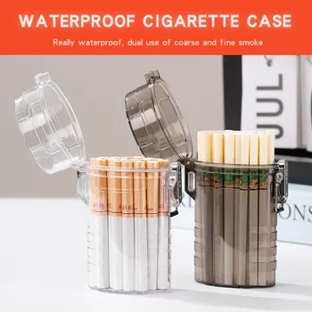 Водоустойчив портсигар, преносим калъф за защита от цигари на открито, от груби малки дим, запечатани влага кутия с двойно предназначение