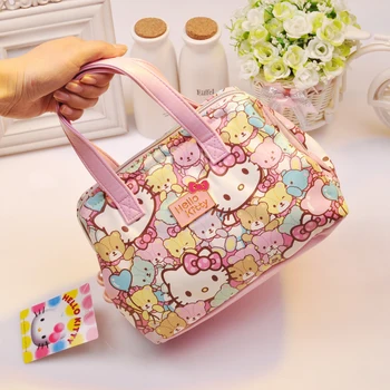 Гореща Разпродажба На Sanrio Hello Kitty Мультяшная Косметичка Kawaii Cat Make Up Bag Пътен Размер За Грим Да Си Направим Портмонета, Чанти За Съхранение На Melody Подарък