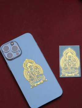 Дванадесет Зодиакални Знаци От Съдбата На Буда Стикери За Мобилни Телефони Година Метални Етикети, Бодхисатва Авалокитешвара Компютърни Украса