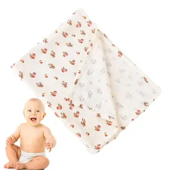 Детско одеало, лятно памучно бебешко одеало, удобно за приемане и опаковане, приятен за кожата кърпи за баня Унисекс чанта за носене за хранене