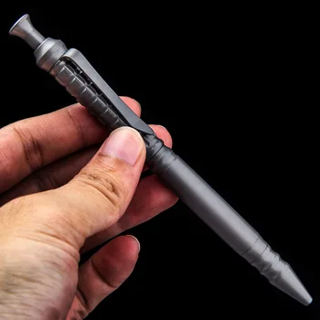 Джоб от титанова сплав 0,5 мм Черна Химикалка писалка Офис Консумативи Външна EDC Тактическа дръжка