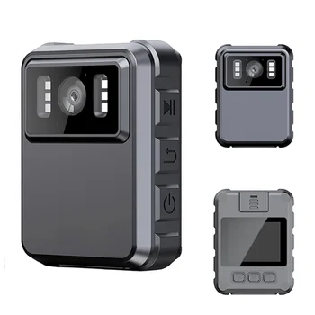 Дигитална камера HD 1080P Мини камера-рекордер 1800 ма Спортен DV Автомобилен видеорекордер с огъня на 100 градуса IR за нощно виждане за записване на срещи