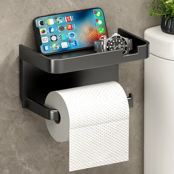 Държач за тоалетна хартия Пластмасова стойка за съхранение на Кухненски кърпи / хавлии Настаняване бутилки с подправки Ролка хартия на стената на банята е стаята За съхранение на апарата