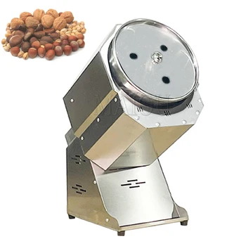 Електрическа машина за печене на ядки с мощност 1500 W, печене на кестени, кафе на зърна, фъстъци, роликовая машина за печене от неръждаема стомана
