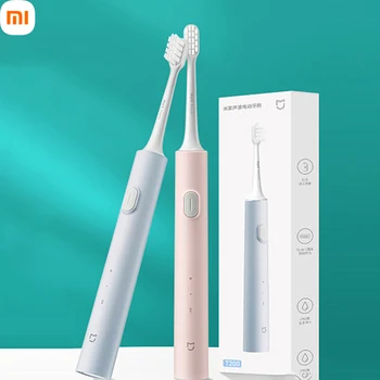 Електрическа четка за зъби Xiaomi T200 Sonic Преносим IPX7 Водоустойчив избелващ Ултразвукова пречистване на зъбите Вибратор Ултразвукова Подарък за дома