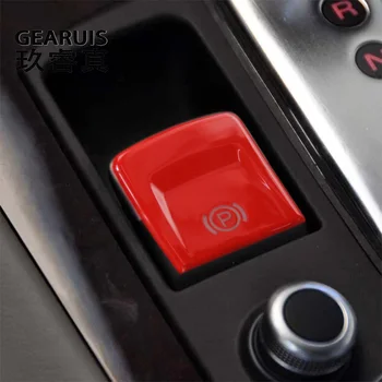 За Audi A8 S8 D3 2004-2010 Автомобилен Захранващ Електронна Ръчна Спирачка Бутон За Включване На Ръчната Спирачка Капак Панел Стикер Довършителни Автоаксесоари