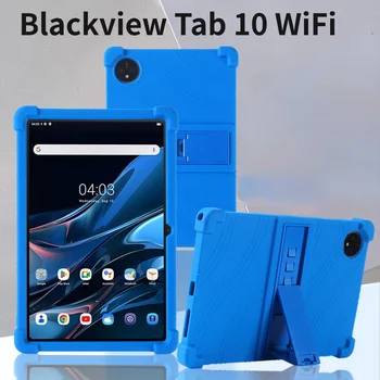 За Blackview Tab10 WiFi Калъф С 10,1-Инчов Регулируема поставка 4 Противоударные въздушни възглавници Мек силиконов калъф за Blackview Tab10 WiFi