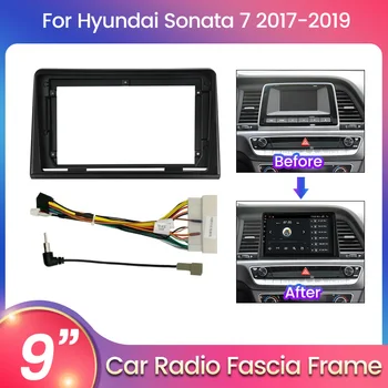 За Hyundai Sonata 7 LF 2017 2018 2019 За Android на Предния панел на радиото в колата Допълнителни аксесоари захранващ Кабел