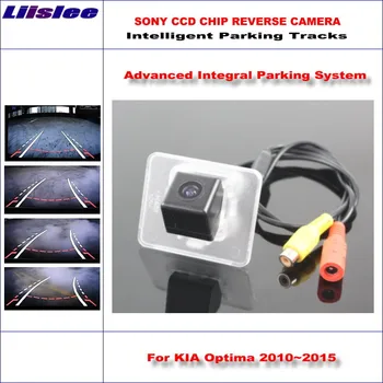 За KIA Optima 2010 ~ 2015 Автоматично Интелигентна Паркинг Песни Камера за задно виждане Архивиране на Обратната NTSC RCA AUX HD на SONY 580 ТВ Линии CCD
