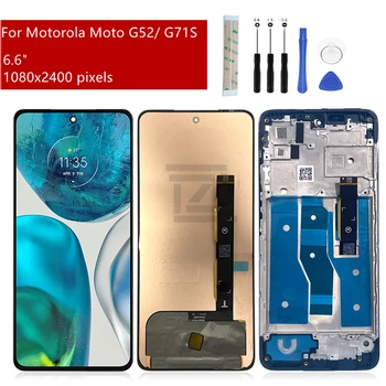 За Motorola Moto G52 LCD дисплей С Сензорен Екран Дигитайзер възли За Мото G71s Дисплей С Подмяна на Обхвата на резервни Части За Ремонт на