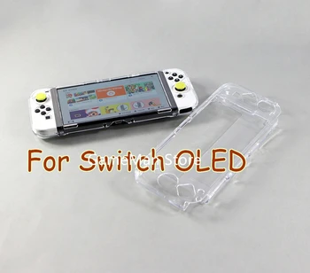 За NS Nintendo Switch Oled висококачествен прозрачен кристал корпус на Защитно покритие на корпуса