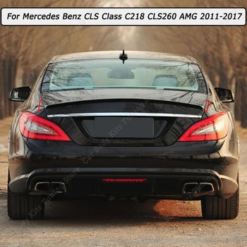 Заден Спойлер, Крило Аксесоари За Устни на Багажника Спойлер Черен Гланц ABS За Mercedes Benz CLS Class C218 CLS260 300 AMG 2011-2016 2017