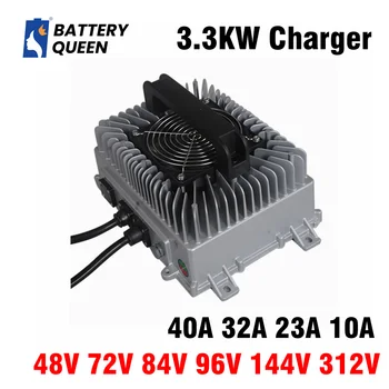 Зарядно устройство с мощност 3,3 kw 48V 43A 84V 40A 72V 40A 96V 32A 144V 23A 312V 10A за батерията, LiFePO4 ви Позволява да Използвате електрически автомобил по протокол 1430 TC CAN