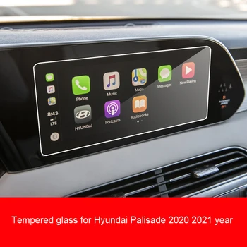 Защитно Фолио от Закалено Стъкло за Hyundai 2020 Palisade Кона Sonata DN8 GPS Навигационен Екран Стоманен Управление на ЖКЭкраном