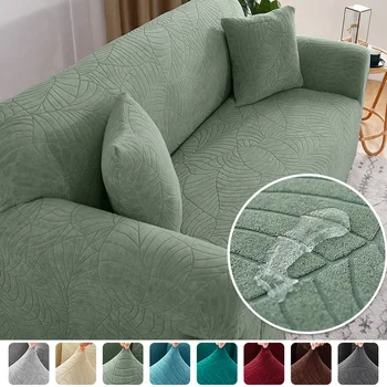 Здраво жаккардовый калъф за диван за хол, еластичен водоустойчив калъф за дивана на 1/2/3/4 място, L-образна ъглова калъф за дивана