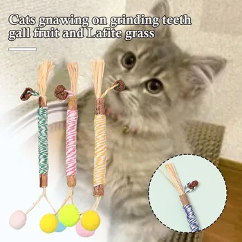 Играчки за котки Дъвчене пръчка Silvervine, щеки за леки храни за домашни любимци, естествен материал с котешка мента за коте, Котка, Измиване на зъби, Котешки аксесоари Katze