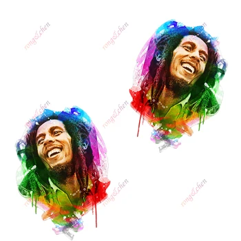 Индивидуална стикер на колата Bob Marley, цветни за кола, състезателен шлем, на лаптопа, на багажника, прозорци на коли, дъски за сърф, PVC стикери