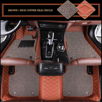 Индивидуални двуслойни автомобилни постелки с тел, пръстени за Dodge All Medels Caliber Journey Ram Caravan Aittitude Auto Car Accessories