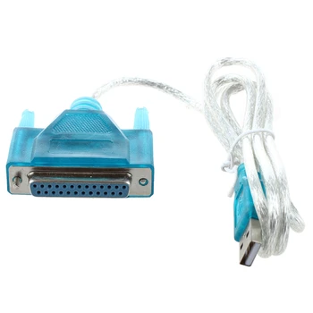 Кабел-адаптер USB към принтера DB25 с 25-пинов паралелен порт