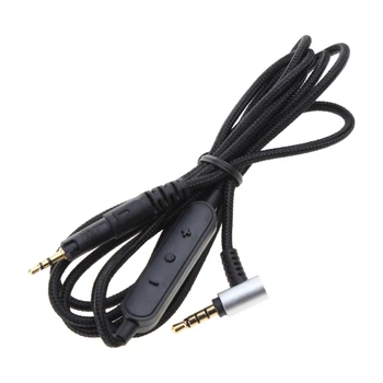 Кабел за слушалки с тъкани тел и микрофон ATH M50X M40X M70X Слушалките с шумопотискане Dropship