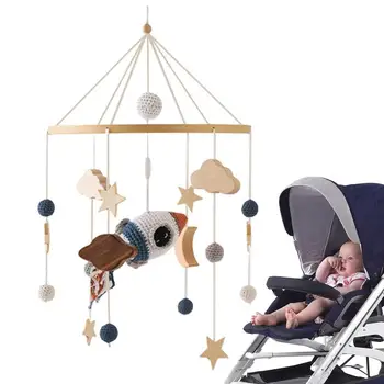 Камбанка в яслата за новородени, на вятърен звънец, играчка-залъгалка за детска стая, въртящи декоративна камбанка в яслите и звънеца до леглото за деца 0-3 години