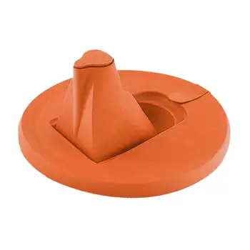 Капачка за буркани с боя със сгъваеми накрайници оранжев цвят, с вътрешен диаметър 17 см с отвор за въздуха