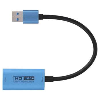 Карта за улавяне USB3.0 с резолюция от 4K 60Hz, съвместима с карта, заснемане на HD-карта за улавяне на USB-карта за улавяне на вашия компютър
