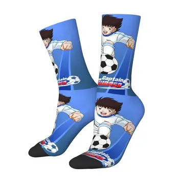 Класическа манга Captain Tsubasa За мъже и жени, чорапи за екипажа, унисекс, новост, 3D-печат, чорапи в стил аниме 