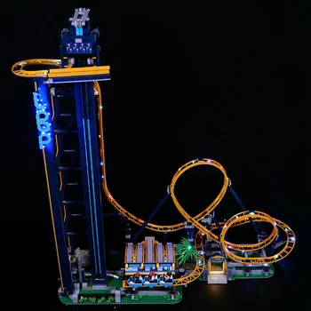 Комплект led подсветка за играчки LEGO 10303 Loop увеселителен парк Building Blocks Bricks (Само led светлини, модел, без блоковете)
