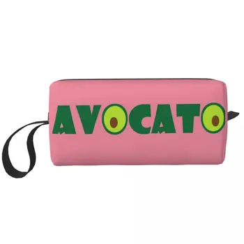 Косметичка от Авокадо Женски Козметични органайзер за пътуване Модни Плодови Веганские чанти за съхранение на тоалетни принадлежности Dopp Kit Case Box