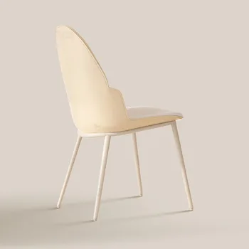 Красиви Жълти трапезни столове, възглавници Бял дизайн, Кухненски кът, столове, шезлонг, Nordic Muebles, мебели за хотел El Hogar
