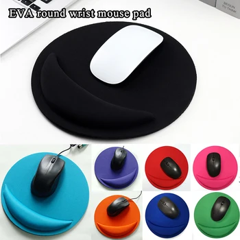Кръгла подложка EVA-гривна, игрална подложка за мишка, монофонични подложка за мишка с удобни подложки за китката, подложка за мишка за геймъри, за PC, лаптоп