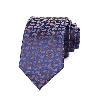 Луксозен 7 СМ Мъжка Вратовръзка на Синьо Пейсли Ascot Вратовръзки За Мъжете Сватба, Полиестер, Коприна Вратовръзка Бизнес Аксесоари За Партита